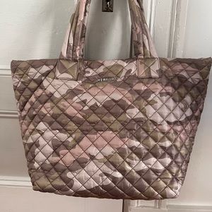 MZ Wallace medium metro tote in neutral fatigue